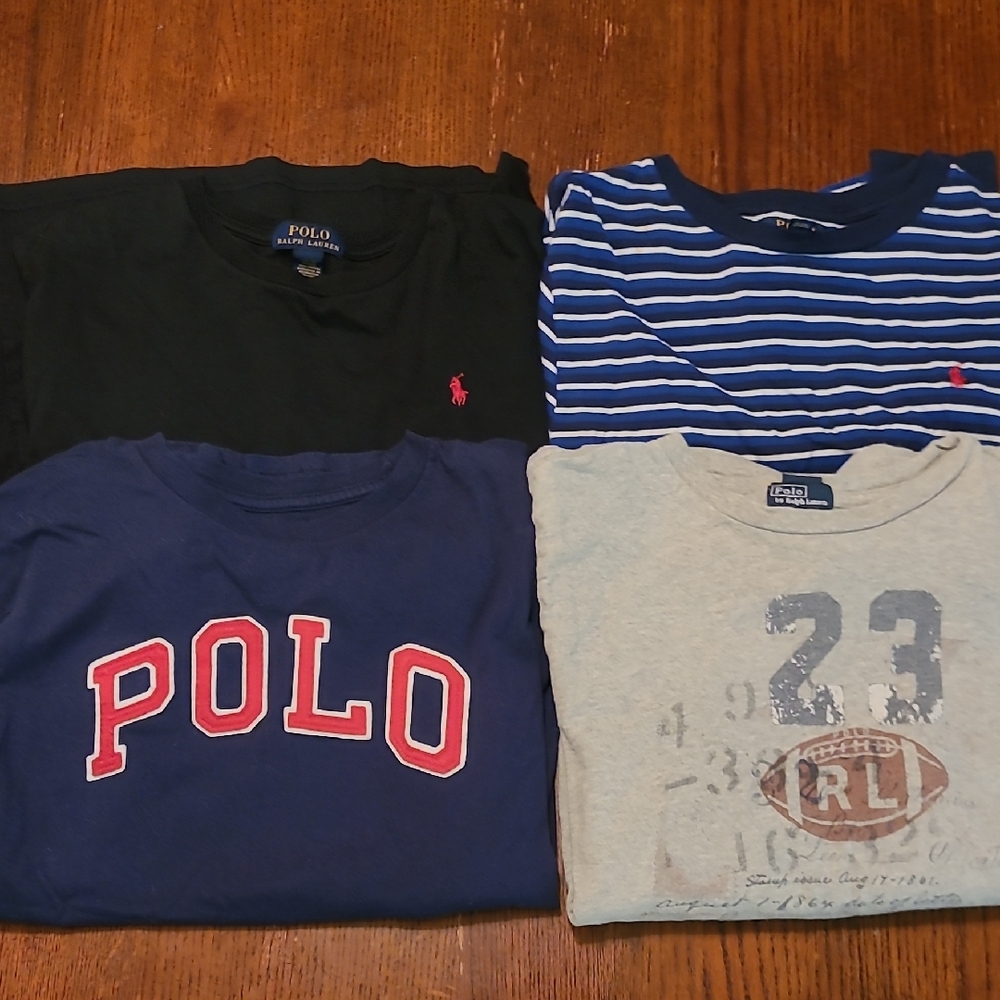 Boys Size 14/16 Polo Long Sleev T-shirts